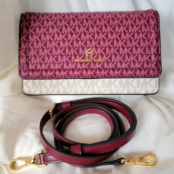 Michael Kors Jet Set Small Two-Tone Smartphone Crossbody Bag, NWOT - Picture 1 of 13